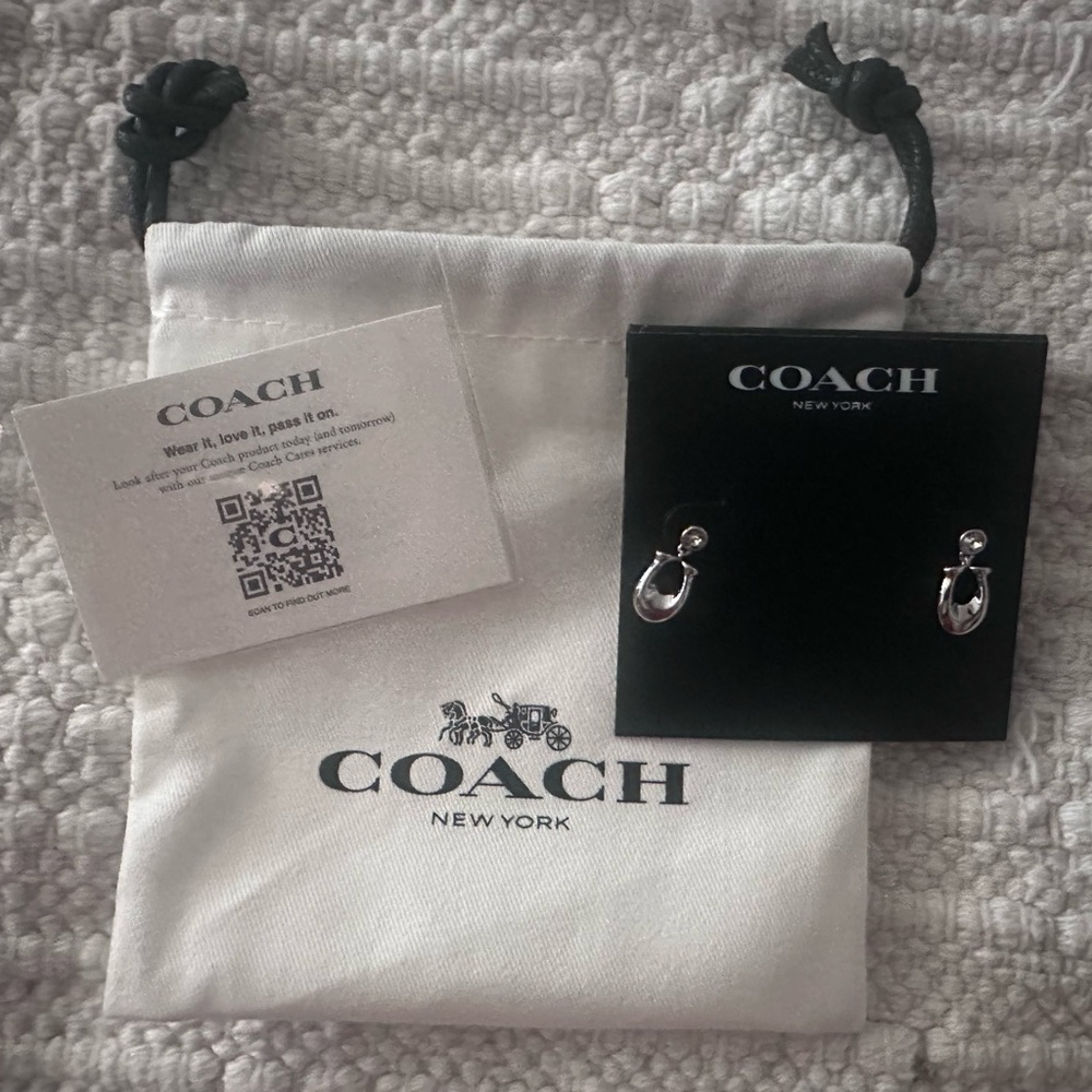 Coach Silver Stud Earrings